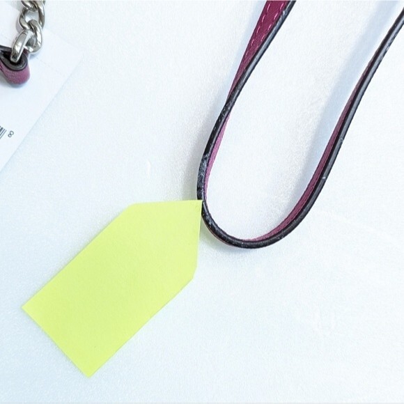 MICHAEL Michael Kors Jet Set Travel Deep Pink Leather Chain Wallet - Picture 13 of 14